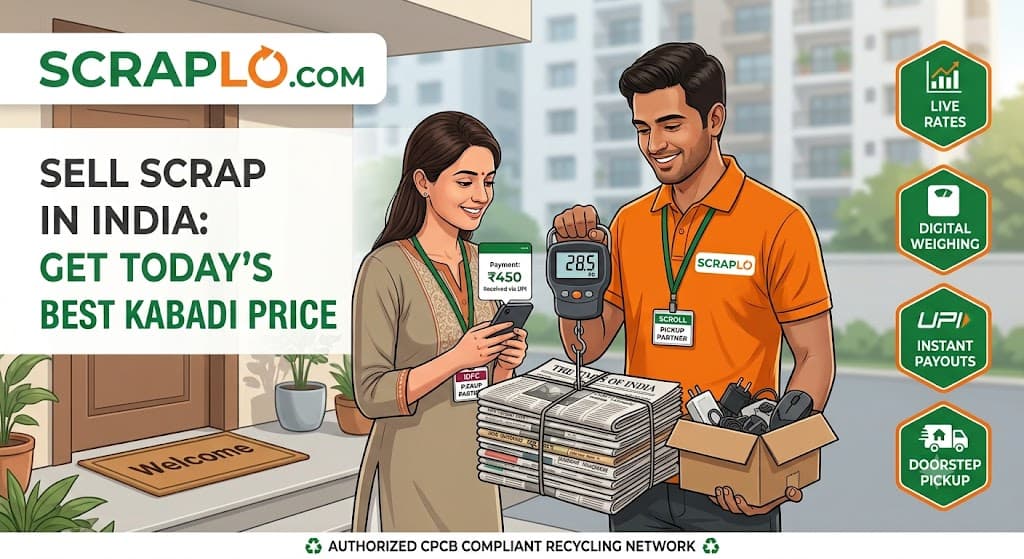 Sell Scrap Online in India: How to Get the Best Kabadi Price Without Haggling | Scraplo.com